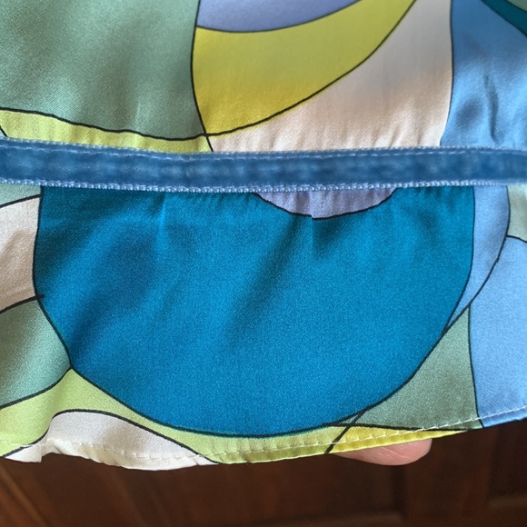 Rare Silk Skirt by Skirtin Around New Canaan CT preppy Retro 60’s print & colors - Picture 5 of 7